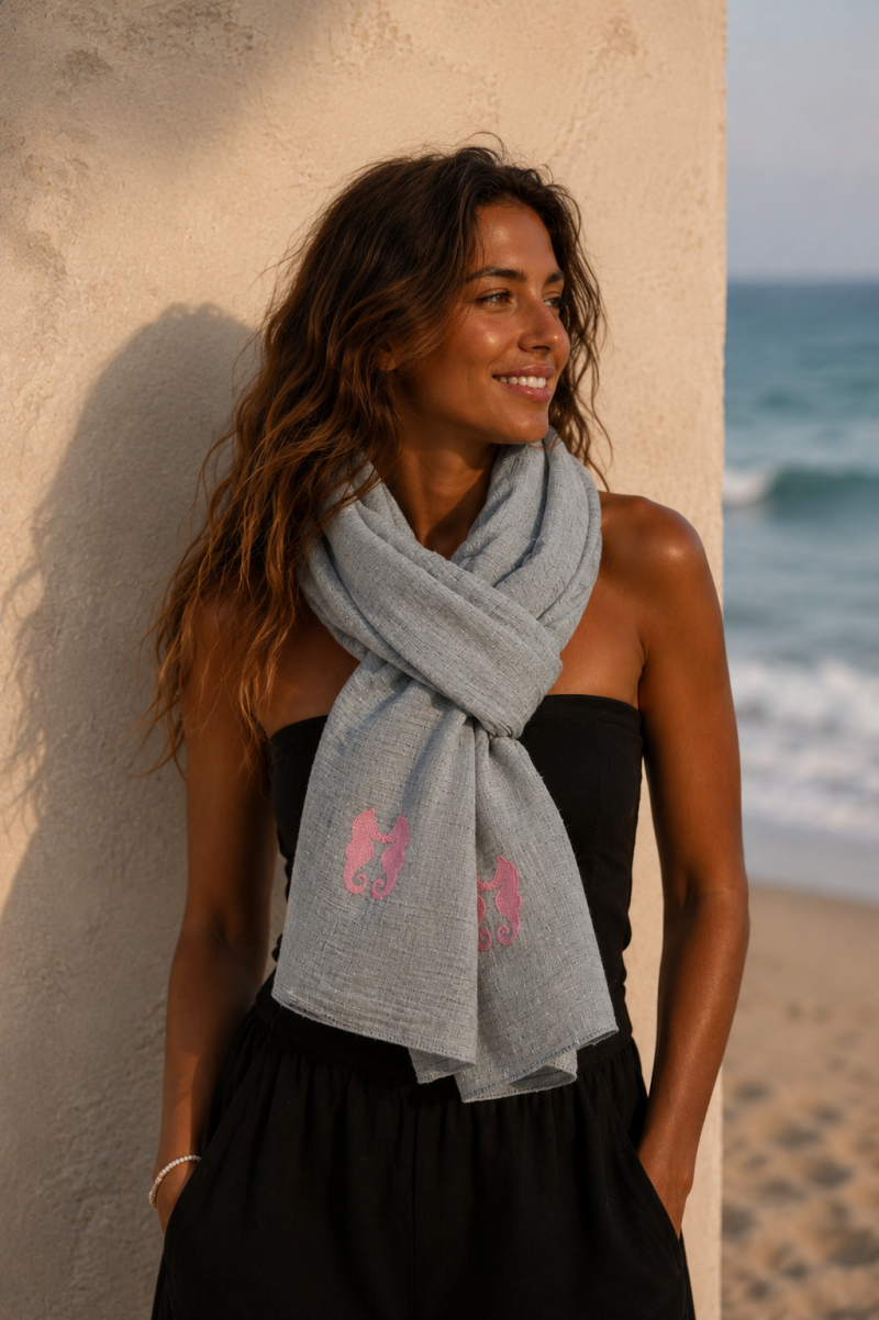 Foulard beige