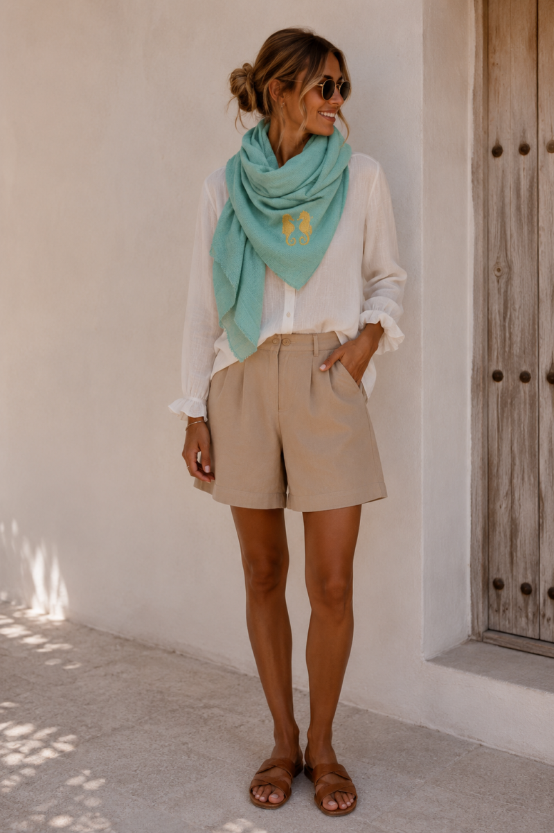 Foulard turquesa