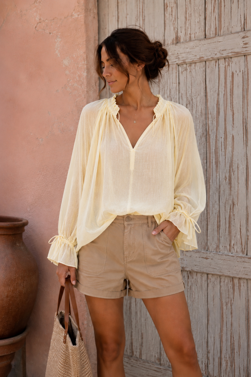 Camisa Blue Soul amarilla