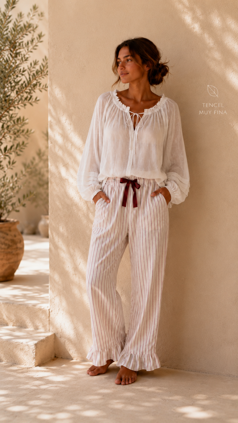 Camisa Álex blanca Tencel