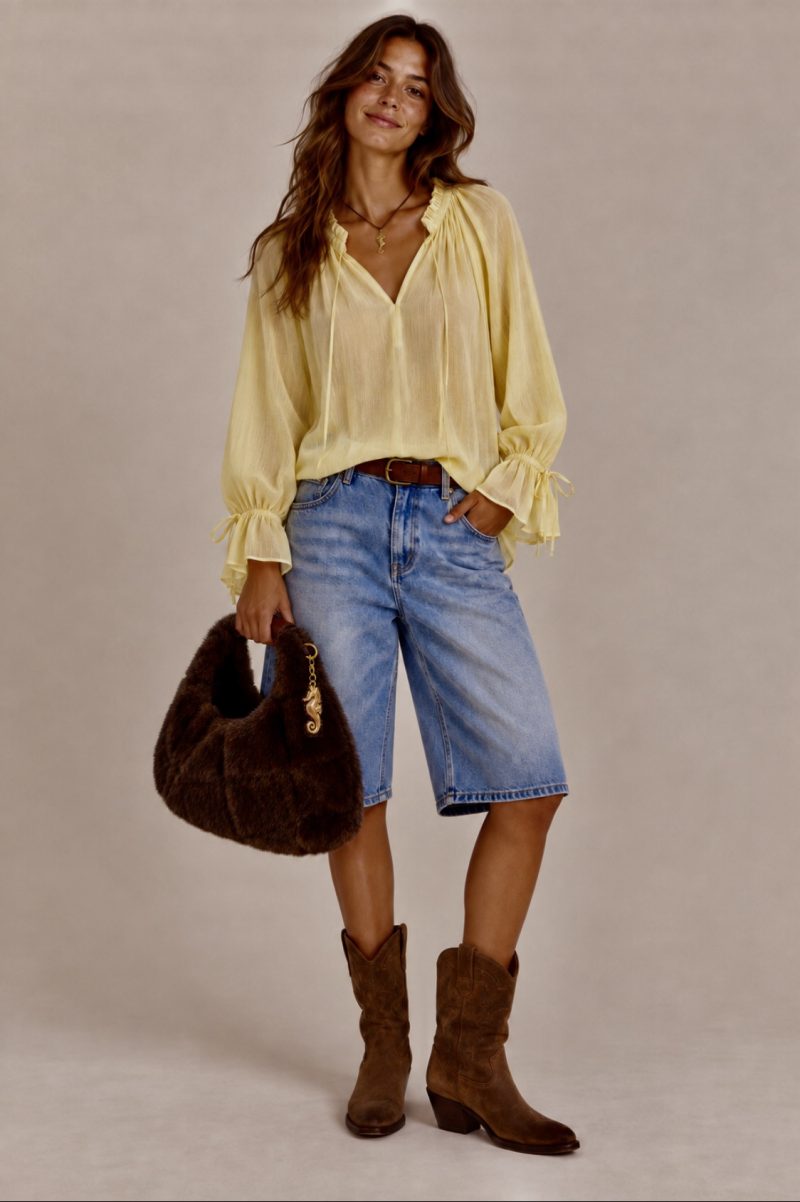 Camisa Blue Soul amarilla