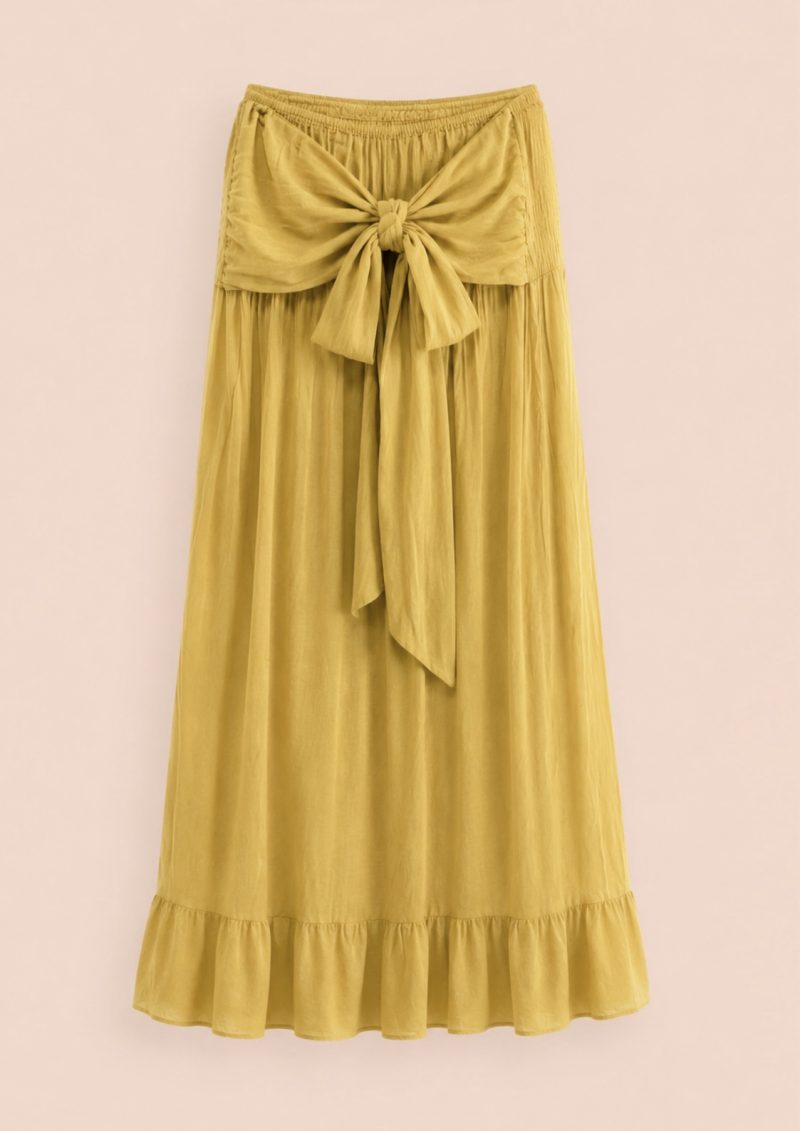 vestido Saba mostaza