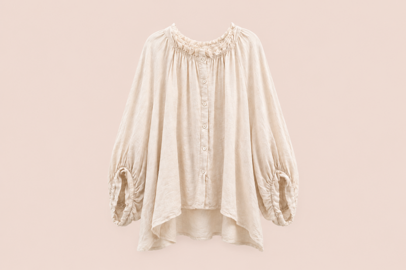 Camisa sita crema