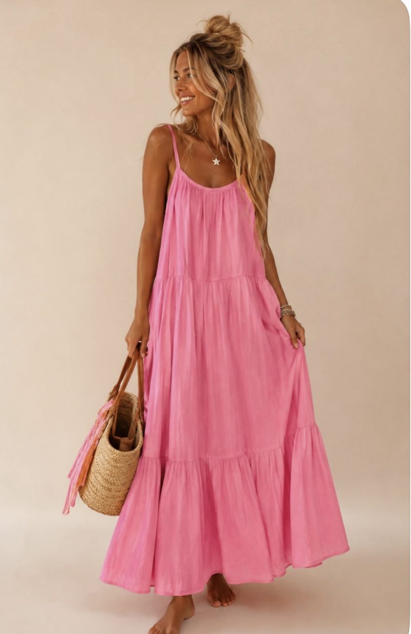 Vestido betty rosa