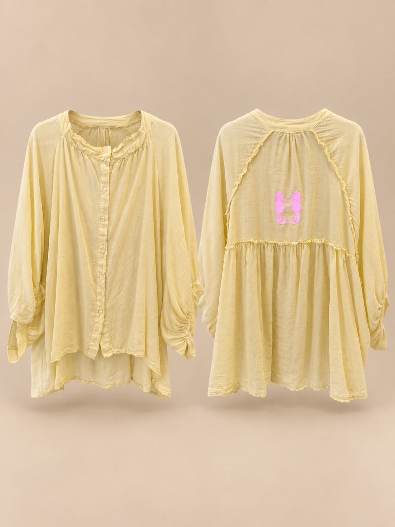 Camisa Sita mostaza